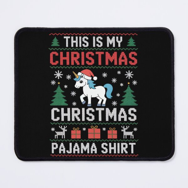 Item preview, Christmas Unicorn Pajama Shirt designed and sold by jkrphoto.