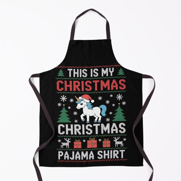 Item preview, Christmas Unicorn Pajama Shirt designed and sold by jkrphoto.
