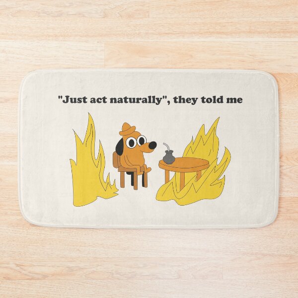 Item preview, Trying to Act Natural Funny Cartoon Dog designed and sold by beboplab.