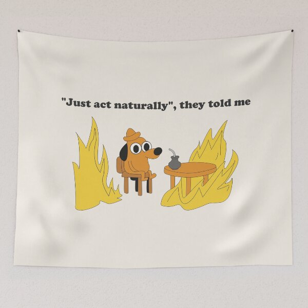 Item preview, Trying to Act Natural Funny Cartoon Dog designed and sold by beboplab.