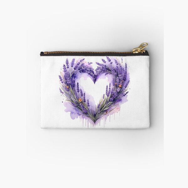 Item preview, Purple Lavender Floral Heart Watercolor Illustration designed and sold by BetweenForms.