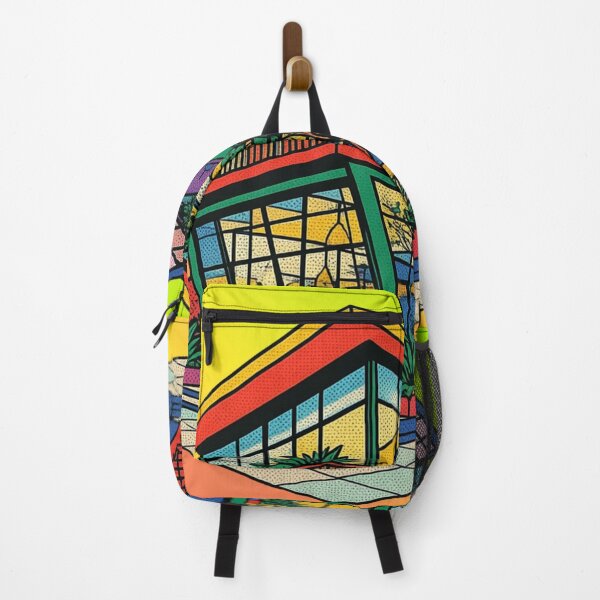 Item preview, Colorful Modern Glass House Architecture Illustration designed and sold by suha-art.