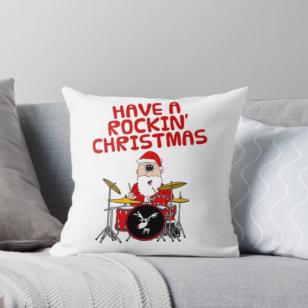 Item preview, Have A Rockin' Christmas, Santa Playing Drums, Drummer Musician designed and sold by doodlerob.