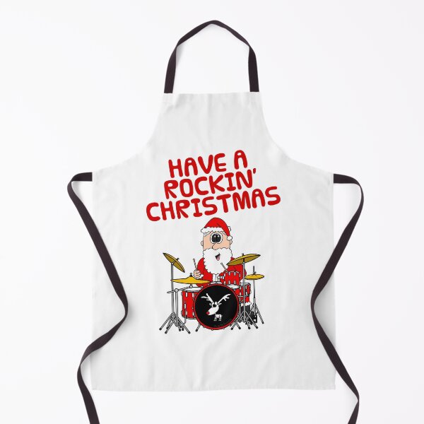 Item preview, Have A Rockin' Christmas, Santa Playing Drums, Drummer Musician designed and sold by doodlerob.