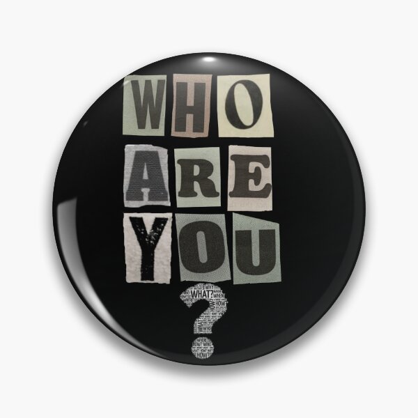 Item preview, WHO ARE YOU? | Funny Ransom Letter Graphic T-Shirt | FuzzDrive designed and sold by FuzzDrive.