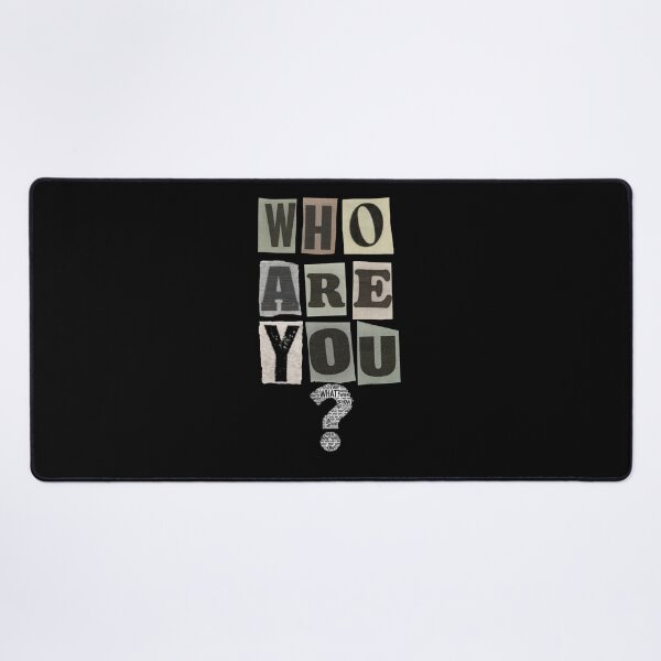 Item preview, WHO ARE YOU? | Funny Ransom Letter Graphic T-Shirt | FuzzDrive designed and sold by FuzzDrive.