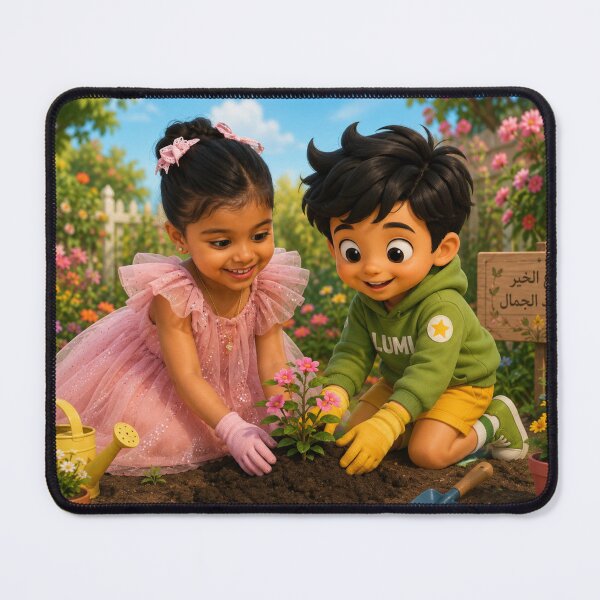 Item preview, Lumi and His Friend Planting Together designed and sold by LumivaraGallery.