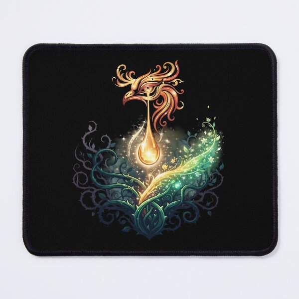 Item preview, Phoenix Tear Healing Magic - Glowing Fire Bird Tears Art designed and sold by KreonaTime.