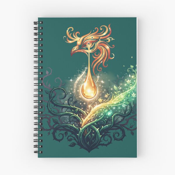 Item preview, Phoenix Tear Healing Magic - Glowing Fire Bird Tears Art designed and sold by KreonaTime.