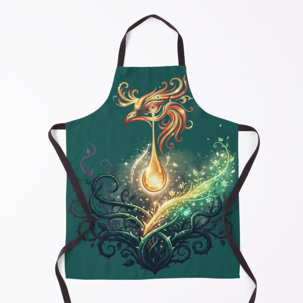 Item preview, Phoenix Tear Healing Magic - Glowing Fire Bird Tears Art designed and sold by KreonaTime.
