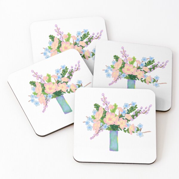 Aperçu de l'œuvre Pastel flower bouquet créée et vendue par lorana-atelier.