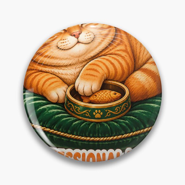 Item preview, Funny Lazy Cat Loafer & Purrfessional Eater designed and sold by Retro Rascals Co..