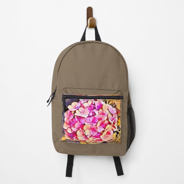 Item preview, Watercolor Impressionist Pink and Peach Hydrangea Flower Art designed and sold by BalkanBloom.