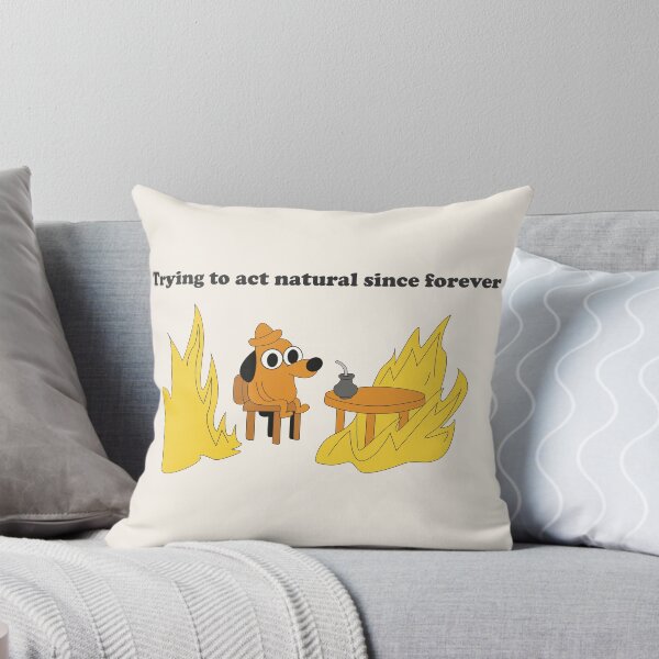 Item preview, Trying to Act Natural Since Forever Funny Cartoon Dog designed and sold by beboplab.