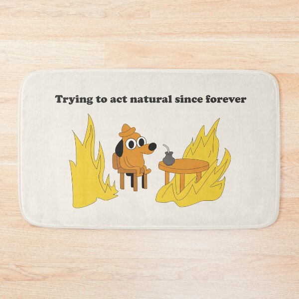 Item preview, Trying to Act Natural Since Forever Funny Cartoon Dog designed and sold by beboplab.