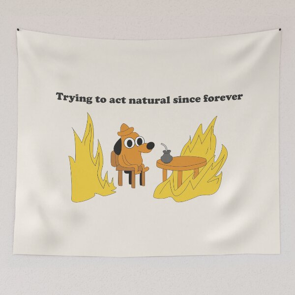 Item preview, Trying to Act Natural Since Forever Funny Cartoon Dog designed and sold by beboplab.