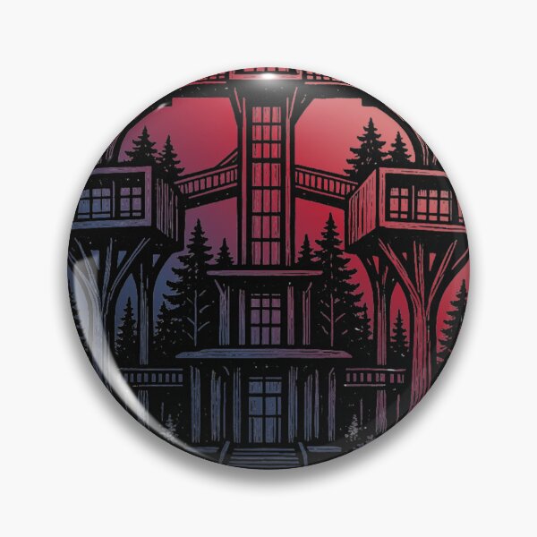 Item preview, Dark Forest Treehouse Architecture Illustration designed and sold by suha-art.