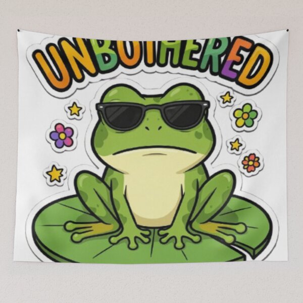 Item preview, Unbothered Frog designed and sold by Sibling Ink.