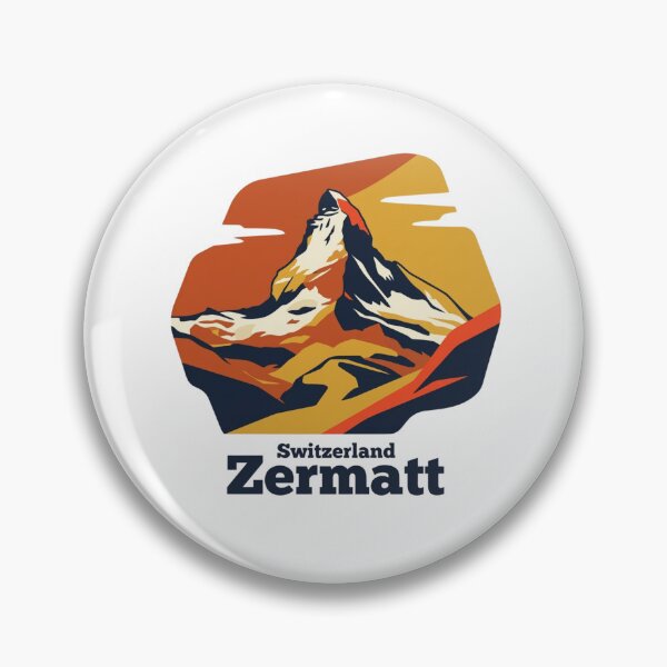 Item preview, Zermatt Matterhorn Bold Retro Graphic Poster designed and sold by Inkworksbyshery.