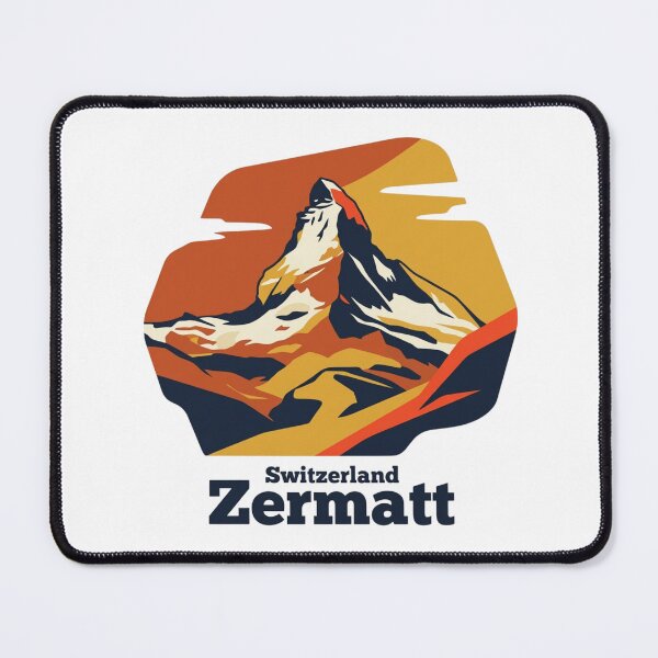 Item preview, Zermatt Matterhorn Bold Retro Graphic Poster designed and sold by Inkworksbyshery.