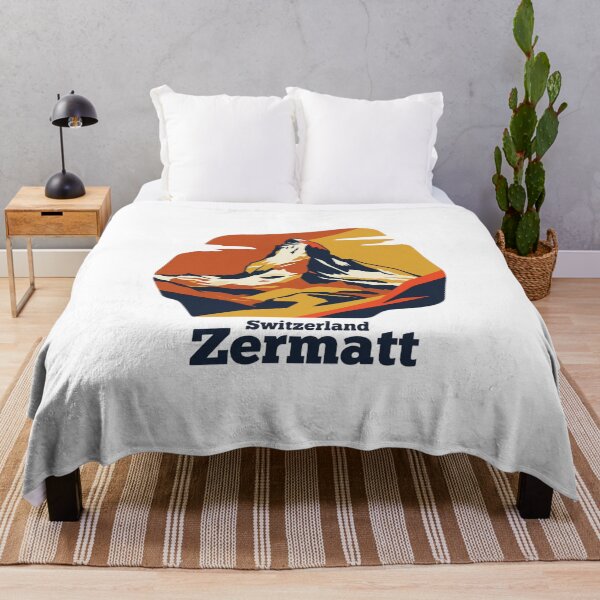 Item preview, Zermatt Matterhorn Bold Retro Graphic Poster designed and sold by Inkworksbyshery.