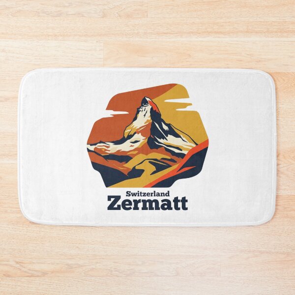 Item preview, Zermatt Matterhorn Bold Retro Graphic Poster designed and sold by Inkworksbyshery.