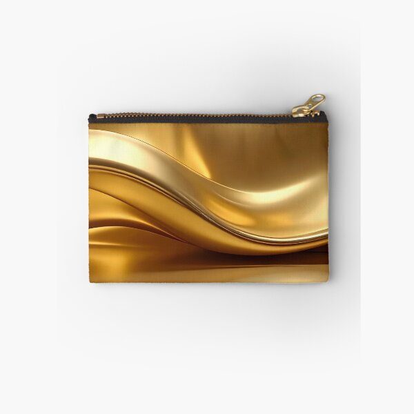Item preview, Abstract Flowing Liquid Gold Wave Artwork designed and sold by BetweenForms.