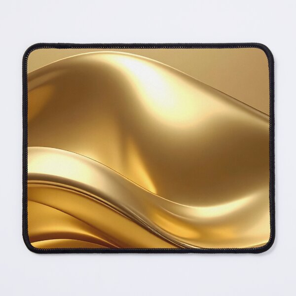 Item preview, Abstract Flowing Liquid Gold Wave Artwork designed and sold by BetweenForms.