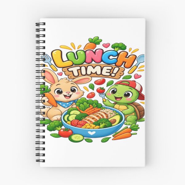 Item preview, Lunch Time Bunny and Turtle - Kids Healthy Meal designed and sold by ToonyTeez.