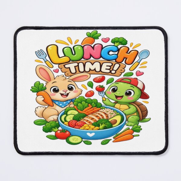 Item preview, Lunch Time Bunny and Turtle - Kids Healthy Meal designed and sold by ToonyTeez.