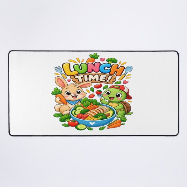 Item preview, Lunch Time Bunny and Turtle - Kids Healthy Meal designed and sold by ToonyTeez.