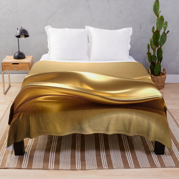 Item preview, Abstract Flowing Liquid Gold Wave Artwork designed and sold by BetweenForms.