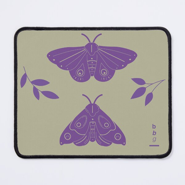 Item preview, Purple Moth - Botanical Nature Illustration designed and sold by bbgalindo.