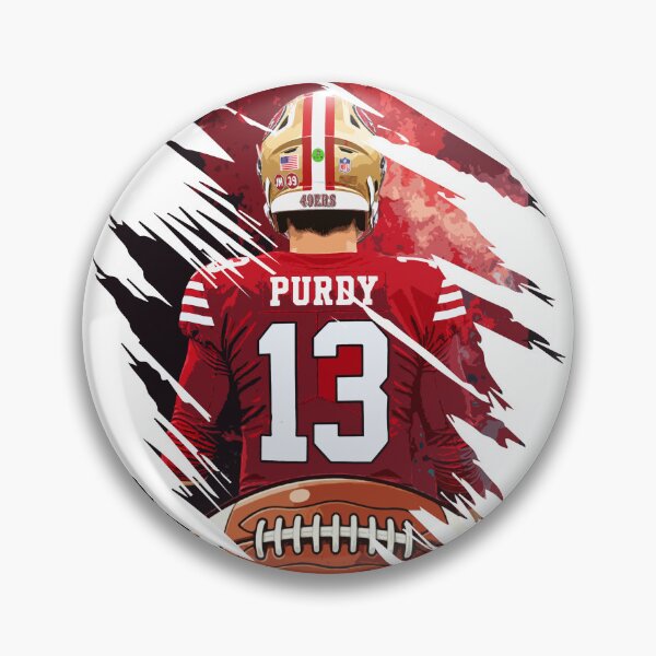 Item preview, Brock Purdy Football Back View Artwork with Jersey Number 13 designed and sold by Zigmak.