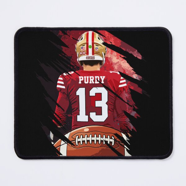 Item preview, Brock Purdy Football Back View Artwork with Jersey Number 13 designed and sold by Zigmak.