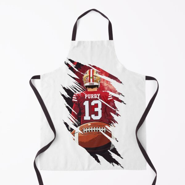 Item preview, Brock Purdy Football Back View Artwork with Jersey Number 13 designed and sold by Zigmak.