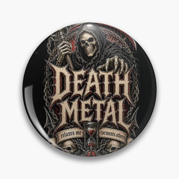 Item preview, Death Metal Relaxes Me Torments Others - Grim Reaper Design  Main Tag: death metal designed and sold by Roadkill Creations.