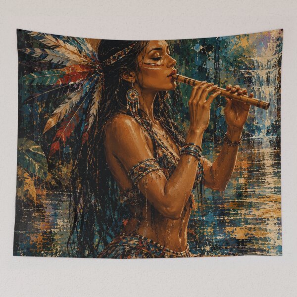 Item preview, Forest Flute Spirit Original Abstract Art designed and sold by SHOCAMPOS DESIGNS .