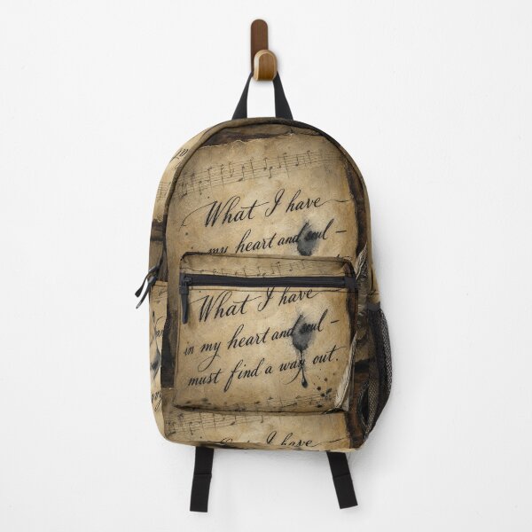 Item preview, Beethoven Quote: What I have in my heart and soul - Dark Academia Classical Music Emotional Art designed and sold by DoReMiStudio.