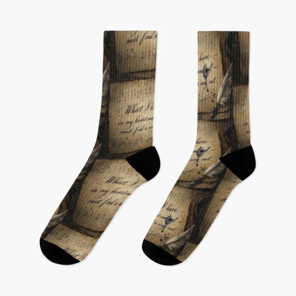 Item preview, Beethoven Quote: What I have in my heart and soul - Dark Academia Classical Music Emotional Art designed and sold by DoReMiStudio.