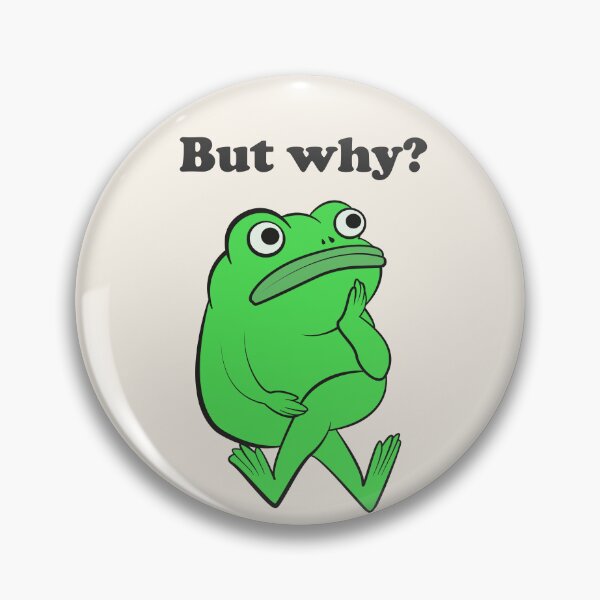 Item preview, But Why Funny Frog Overthinking designed and sold by beboplab.