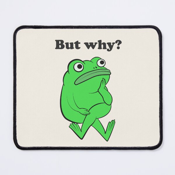 Item preview, But Why Funny Frog Overthinking designed and sold by beboplab.