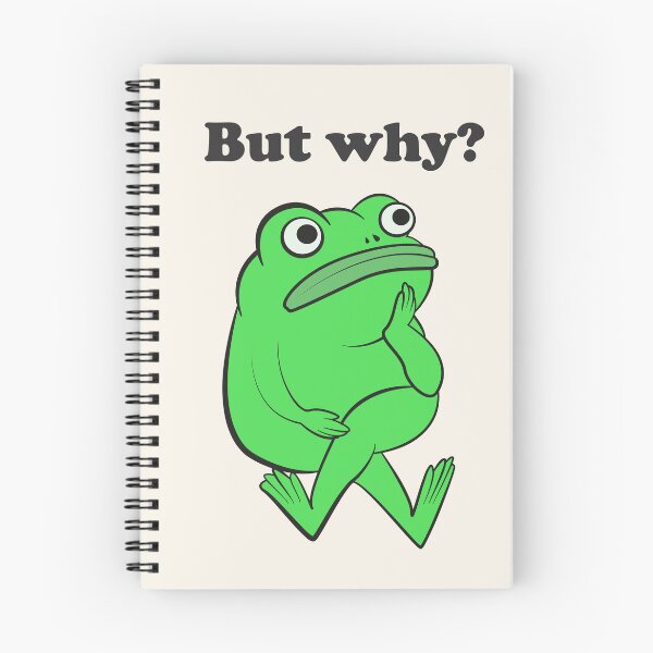 Item preview, But Why Funny Frog Overthinking designed and sold by beboplab.