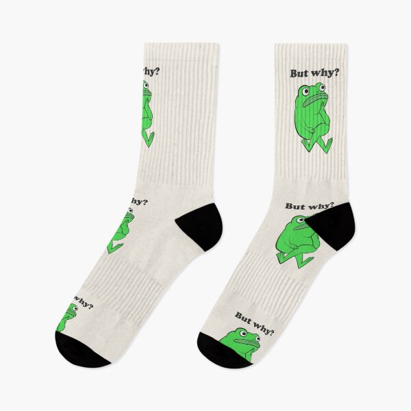 Item preview, But Why Funny Frog Overthinking designed and sold by beboplab.