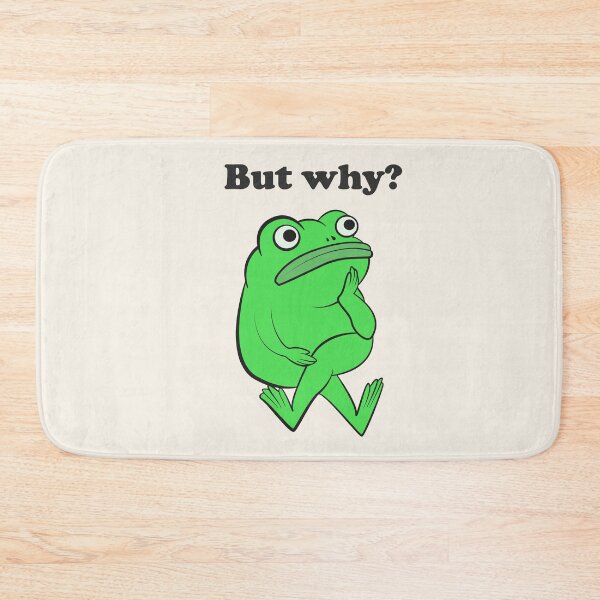 Item preview, But Why Funny Frog Overthinking designed and sold by beboplab.