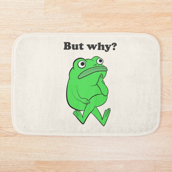 Item preview, But Why Funny Frog Overthinking designed and sold by beboplab.