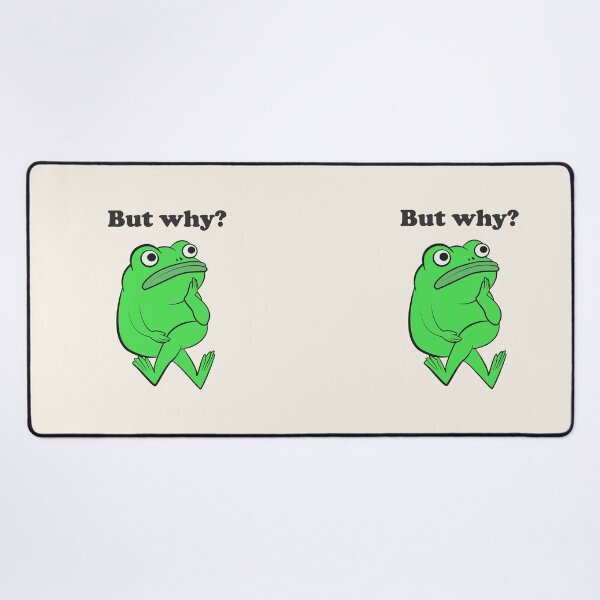 Item preview, But Why Funny Frog Overthinking designed and sold by beboplab.