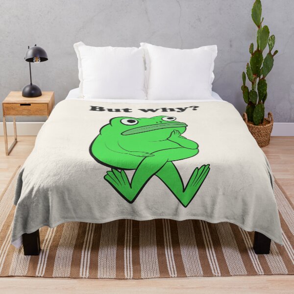 Item preview, But Why Funny Frog Overthinking designed and sold by beboplab.