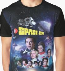 SPACE 1999 ART-002 YEAR 2 WITH LOGO with nuclear explosion behind the Moon Graphic T-Shirt