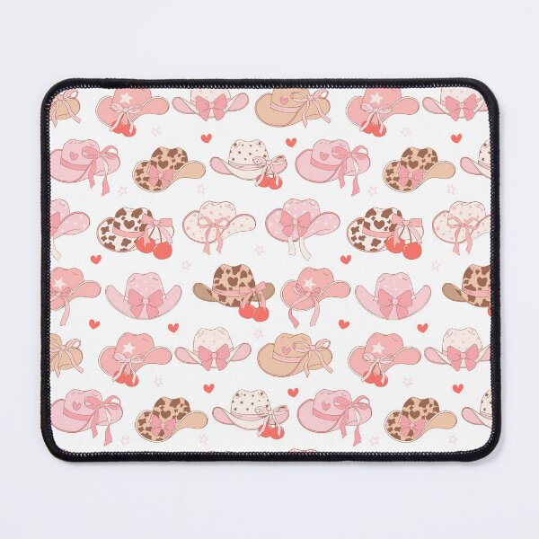 Item preview, Pink Coquette Cowgirl Hats & Cherries Pattern designed and sold by MiaBellaGirl.
